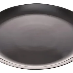 PRATO DE JANTAR RASO EM VIDRO OPALINO TEMPERADO PRETO, MODELO DIWALI, TAMANHO 27CM, MARCA LUMINARC = P0786