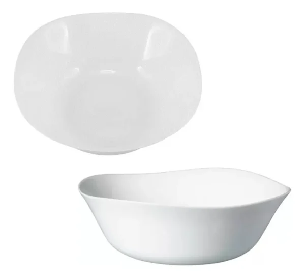 TIGELA EM VIDRO OPALINO TEMPERADO BRANCO, MODELO EVERYDAY, TAMANHO 12CM, MARCA LUMINARC = H4122 - Imagem 2