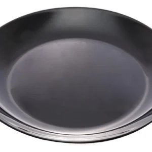 PRATO DE SOBREMESA EM VIDRO OPALINO TEMPERADO PRETO, MODELO CARINE, TAMANHO 19CM, MARCA LUMINARC = L9816