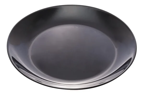 PRATO DE SOBREMESA EM VIDRO OPALINO TEMPERADO PRETO, MODELO DIWALI, TAMANHO 19CM, MARCA LUMINARC = P0789
