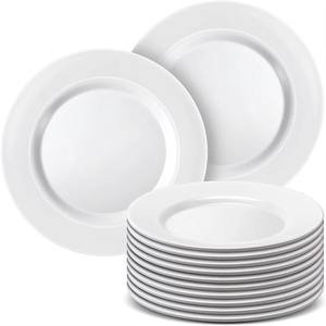 PRATO DE JANTAR FUNDO EM VIDRO OPALINO TEMPERADO BRANCO, MODELO DIWALI, TAMANHO 20CM, MARCA LUMINARC = D6907