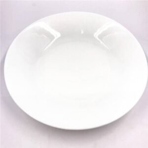 PRATO DE JANTAR FUNDO EM VIDRO OPALINO TEMPERADO BRANCO, MODELO CARINE, TAMANHO 21CM, MARCA LUMINARC = L5406