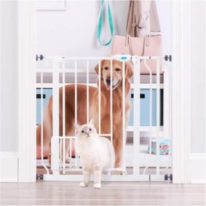 PORTAO DE SEGURANCA RETRÁTIL PARA BEBES OU ANIMAIS DE ESTIMAÇÃO COM ESTRUTURA EM METAL/ PLÁSTICO COM AJUSTE DE INSTALAÇÃO = HXBR-HY-971-B3