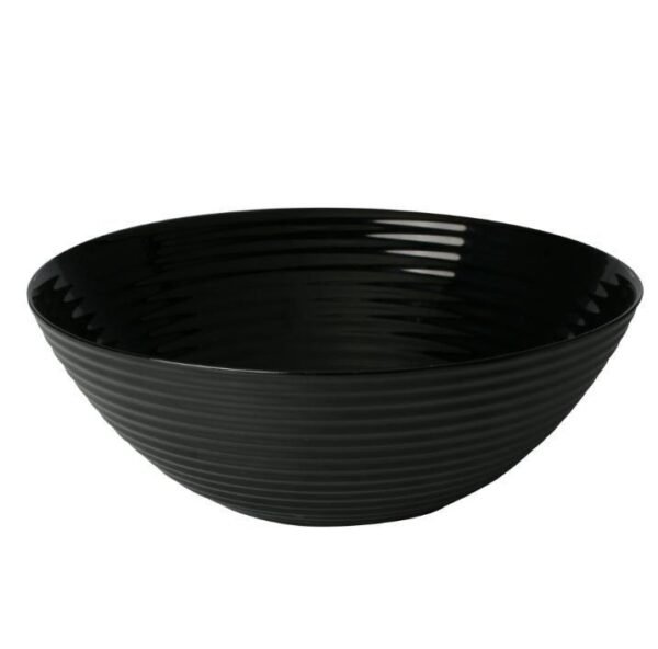 TIGELA EM VIDRO OPALINO TEMPERADO PRETO, MODELO HARENA, TAMANHO 27CM, MARCA LUMINARC = L8806 - Imagem 2