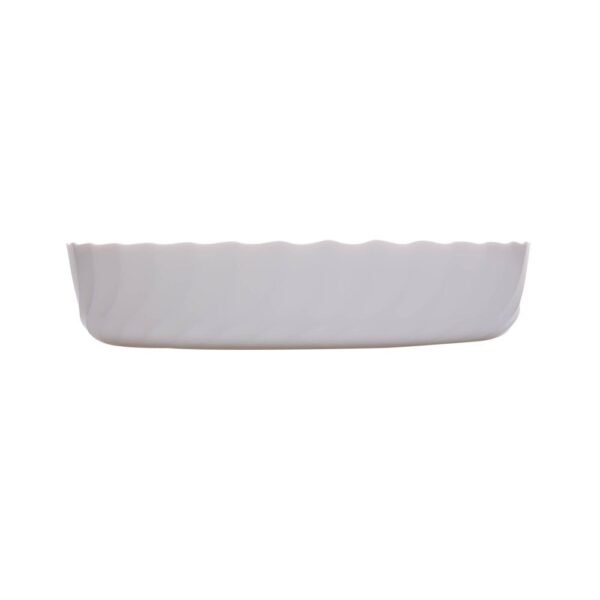 P4018 - TRAVESSA OVAL EM VIDRO OPALINO TEMPERADO BRANCO, MODELO SMART CUISINE TRIANON, TAMANHO 32X24X6.5CM, MARCA LUMINARC - Imagem 2