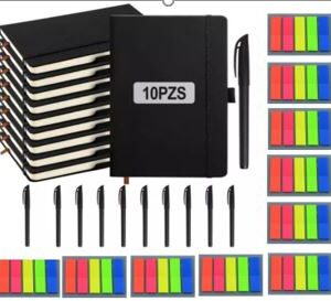 Set of 10 notebooks - KIT COM 10 CADERNOS