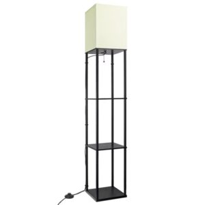 Storage rack floor lamp - LUMINÁRIA COM PRATELEIRA