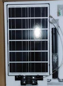 Solar street lamp - LUMIN&Aacute;RIA COM SENSOR