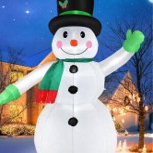 Decora&ccedil;&otilde;es de Natal - BONECO DE NEVE INFL&Aacute;VEL