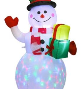 Decora&ccedil;&otilde;es de Natal - BONECO DE NEVE INFL&Aacute;VEL