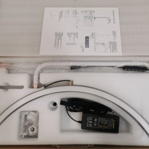 ARCO DE LUZ DE LED EM FORMATO SEMICIRCULAR, ESTRUTURA EM METAL