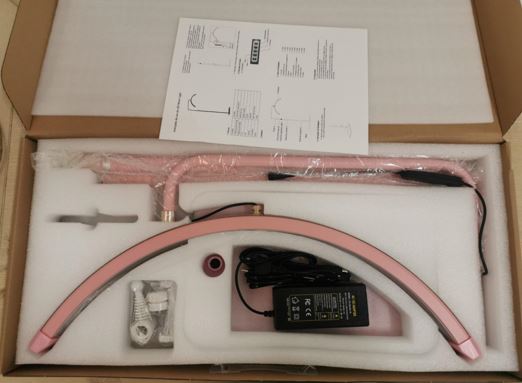 ARCO DE LUZ DE LED EM FORMATO SEMICIRCULAR