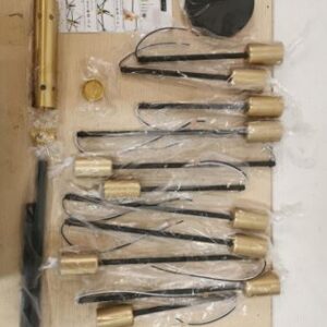 12 gold black pendant lights - LUMINÁRIA DE TETO