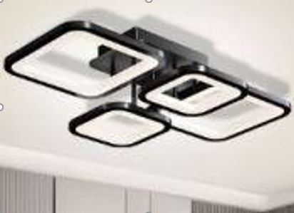 Four box square ceiling light