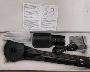 MICROFONE CONDENSADOR PARA JOGOS COM CABO USB