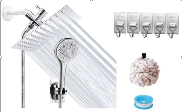 DUCHA NAO ELETRICA COM FILTRAGEM DE AGUA, CORPO EM ACO INOXIDAVEL