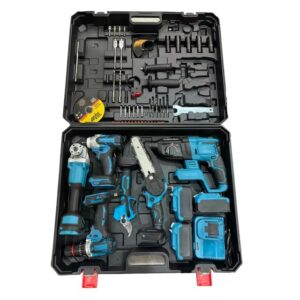 JOGO DE FERRAMENTAS ELETRICAS SEM FIO COM FUNCIONAMENTO A BATERIA