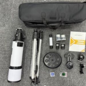 TELESCÓPIO ASTRONÔMICO COM CORPO EM ALUMÍNIO