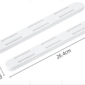 TRILHOS DESLIZANTES PARA GAVETAS E CESTOS DE ARMAZENAMENTO AUTOADESIVO EM PL&Aacute;STICO