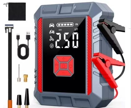 CARREGADOR PORTATIL MULTIFUNCIONAL PARA PARTIDA DE EMERGENCIA DE VEICULOS (JUMP STARTER)