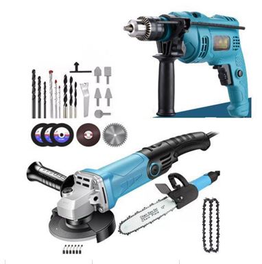 KIT DE FERRAMENTAS ELETRICAS PORTATEIS CONTENDO FURADEIRA DE IMPACTO COM MOTOR SEM ESCOVAS