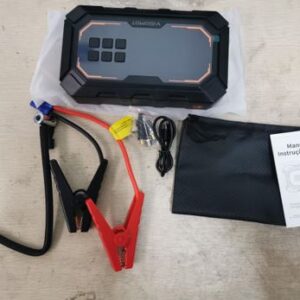 CARREGADOR PORT&Aacute;TIL MULTIFUNCIONAL PARA PARTIDA DE EMERG&Ecirc;NCIA DE VE&Iacute;CULOS (JUMP STARTER)