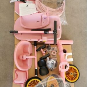 CARRINHO DE BEBE TRICICLO COM ROTAÇÃO DE 360 GRAUS E RECLINAÇÃO