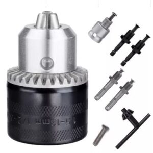 MANDRIL 1/2" PARA FURADEIRA EM A&Ccedil;O COM ADAPTADOR SDS PLUS. ACOMPANHA ACESSORIOS