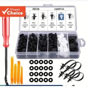 CONJUNTO DE PRESILHAS E GRAMPOS DE FIXAÇÃO AUTOMOTIVA