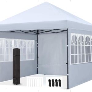 TENDA DOBRAVEL TIPO GAZEBO POP UP COM ESTRUTURA METÁLICA E COBERTURA EM TECIDO OXFORD COM REVESTIMENTO PU