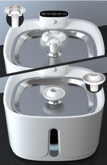 BEBEDOURO AUTOMATICO PARA ANIMAIS DE ESTIMACAO UTILIZADO PARA CIRCULACAO E FILTRAGEM DE AGUA, POTENCIA 5W, VOLTAGEM 5V. CADA BEBEDOURO CONTEM: BOMBA D' AGUA, MANGUEIRA DE CONEXAO, FILTRO, CABO DE CONEXAO, BICO, CABO TIPO C, BANDEJA DE ACO INOX, ESCOVA DE LIMPEZA E MANUAL DE INSTRUCOES