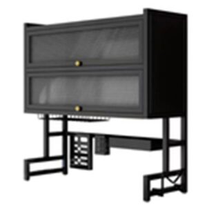 ESCORREDOR/ ORGANIZADOR DE LOUCA SUSPENSO, USO DOMESTICO, CONFECCIONADO EM ESTRUTURA EM ACO ESMALTADO PRETO, COMPOSTO POR SUPORTE SUPERIOR FIXAVEL, GRADE METALICA PARA SECAGEM DE LOUCA, BANDEJA COLETORA INFERIOR E SUPORTES AUXILIARES, TAMANHO 65CM DE COMPRIMENTO