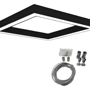 LUSTRE MODULAR QUADRADO COM L&Acirc;MPADA DE LED E ESTRUTURA EM PL&Aacute;STICO
