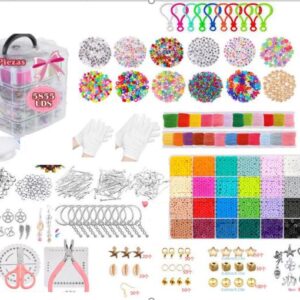 KIT PARA FABRICAÇÃO DE BIJUTERIAS CONTENDO 5855 PECAS