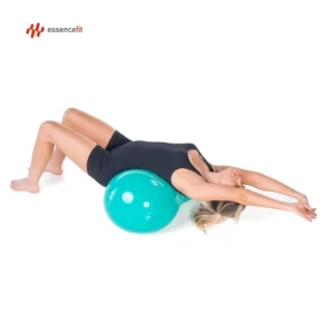 BOLA PARA EXERCÍCIOS FÍSICOS, TIPO PEANUT, CONFECCIONADA EM MATERIAL PLASTICO FLEXÍVEL, DESTINADA A PRATICA DE ATIVIDADES FISICAS, ALONGAMENTO, PILATES