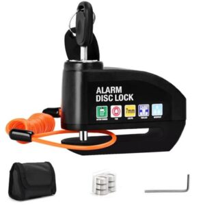 DISPOSITIVO DE SEGURANÇA TIPO BLOQUEIO DE DISCO COM ALARME SONORO INCORPORADO