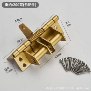 DOBRADI&Ccedil;A OCULTA PARA PORTA DE MADEIRA OU ALUMINIO, TIPO H, EM LIGA DE ZINCO PINTADA