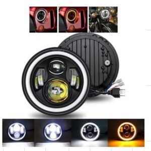 FAROL AUTOMOTIVO LED REDONDO 7 POLEGADAS, TIPO H4