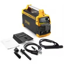 MAQUINA DE SOLDA INVERSORA MANUAL A ARCO (MMA - ELETRODO DE BASTAO) COM DISPLAY DIGITAL, CABO COM 3.5 METROS. ACESSORIOS INCLUSOS: CABOS, ESCOVA DE ACO, LUVAS DE PROTECAO, VOLTAGEM 110V, MARCA ADESKE