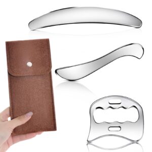 FERRAMENTA MANUAL DE MASSAGEM TIPO GUA SHA, FABRICADA EM ACO INOXIDAVEL POLIDO, UTILIZADA PARA RASPAGEM MUSCULAR, MASSAGEM MIOFASCIAL. FORMATO ERGONOMICO COM ABERTURA CENTRAL PARA EMPUNHADURA. USO EM BEM ESTAR CORPORAL.