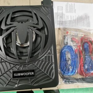 CAIXA DE SOM SUBWOOFER AUTOMOTIVA, COM AMPLIFICADOR INTEGRADO, 12V, POTENCIA 1200W. GABINETE EM PLASTICO E METAL. INCLUI CHICOTE E KIT INSTALACAO COM CABOS ELETRICOS, FUSIVEL, SUPORTES E MANUAL DE INSTRUCOES