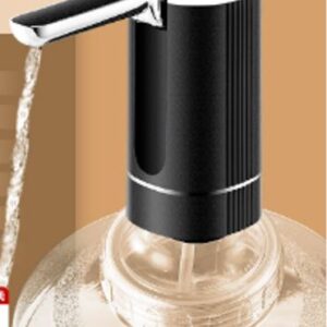 DISPENSADOR ELETRICO PORTATIL PARA GARRAFAO DE AGUA (BOMBA), RECARREGAVEL VIA USB, COM BOMBA AUTOMATICA, BICO DOBRAVEL E MANGUEIRA DE SILICONE, FABRICADO EM ABS E SILICONE