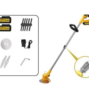 APARADOR DE GRAMA ELÉTRICO SEM FIO ALIMENTADO POR BATERIA COM MOTOR DE 19000 RPM