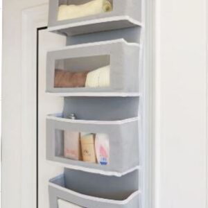 ORGANIZADOR SUSPENSO PARA PORTA COM 4 BOLSOS, FABRICADO EM TECIDO NAO TECIDO COM REFORCO EM PAPELAO NAS LATERAIS E BASE, ACOMPANHA GANCHOS PARA FIXACAO, DOBRAVEL E DE FACIL INSTALACAO