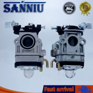 CARBURADOR PARA MOTOCICLETA, UTILIZADO PARA DOSAGEM E MISTURA DE AR E COMBUSTIVEL EM MOTORES DE COMBUSTAO INTERNA, CONFECCIONADO EM METAL, COM COMPONENTES INTERNOS DE REGULAGEM.