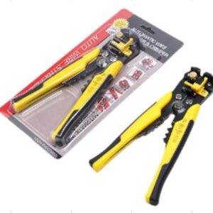 ALICATE DECAPADOR DE FIOS AUTOMATICO, EM ACO CARBONO, COM FUNCOES DE CORTE DESENCAPE E CRIMPAGEM, CAPACIDADE PARA FIOS DE 0,2 A 6,0 MM2, COM CABO EMBORRACHADO ANTIDESLIZANTE