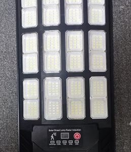 LUMINÁRIA SOLAR LED PARA ILUMINACAO EXTERNA, FABRICADA EM ABS E PC, COM PAINEL SOLAR FOTOVOLTAICO, BATERIA RECARREGAVEL DE LÍTIO. TENSÃO: 3,2V. POTENCIA: 6W. ACOMPANHA SUPORTES, KIT DE PARAFUSOS, CONTROLE REMOTO E MANUAL DE INSTRUCOES.