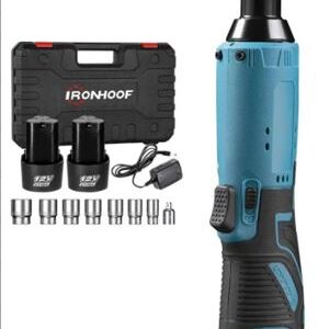 PARAFUSADEIRA ELETRICA DE IMPACTO COM TORQUE MAXIMO DE 750 N.M SEM ESCOVA, POSSUI CHAVE SELETORA DE 2 VELOCIDADES, FREQUENCIA DE ATE 4400 RPM, TRAVA E LUZ DE LED. FUNCIONAMENTO POR BATERIA DE ION DE LITIO. O PRODUTO ACOMPANHA BATERIA, CARREGADOR, CONJUNTO DE SOQUETES, ACONDICIONADAS EM MALETA DE PLASTICO PARA TRANSPORTE, MARCA DOBEVI